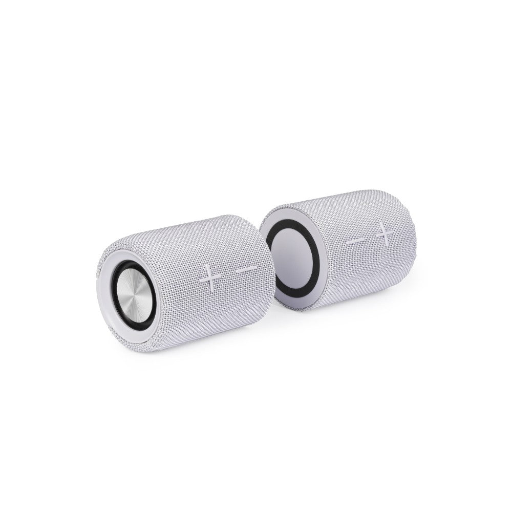 Intempo Aria Duo Grey Portable Speaker | Dual Passive Radiators