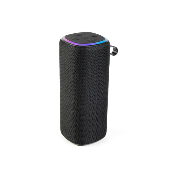 Maxim Fabric Speaker with Multi-Colour LED Halo | Lighting Modes, Hanging Loop