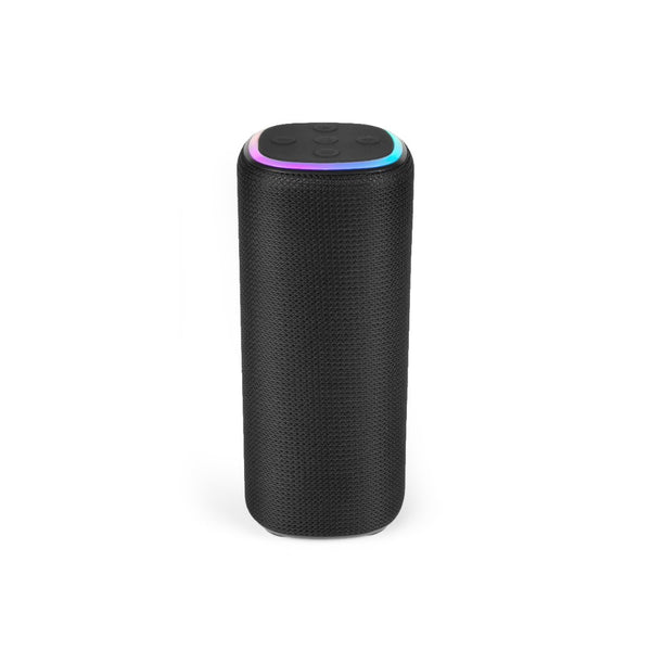 Maxim Fabric Speaker with Multi-Colour LED Halo | Lighting Modes, Hanging Loop