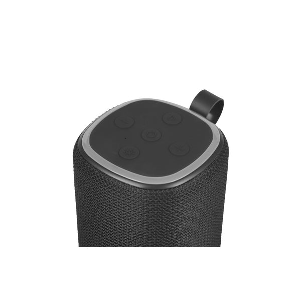 Maxim Fabric Speaker with Multi-Colour LED Halo | Lighting Modes, Hanging Loop