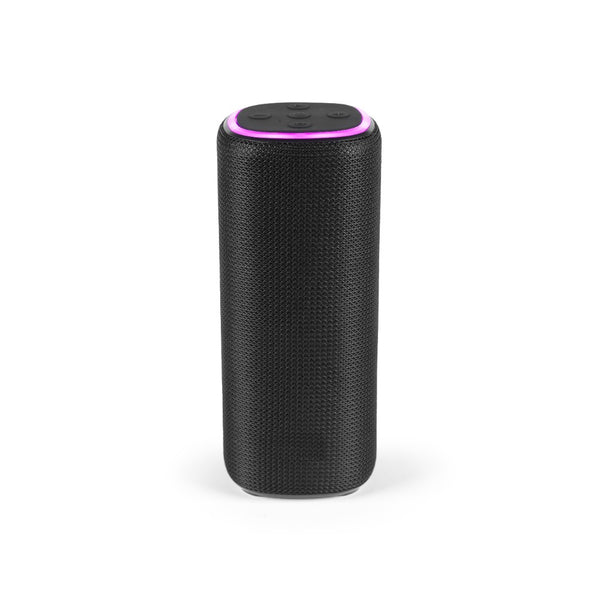 Maxim Fabric Speaker with Multi-Colour LED Halo | Lighting Modes, Hanging Loop