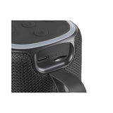 Maxim Fabric Speaker with Multi-Colour LED Halo | Lighting Modes, Hanging Loop