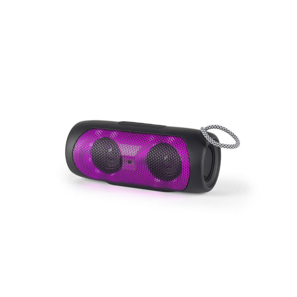 Maxim Portable LED Speaker | Ambient Light, Braided Carry Loop, Assorted Colours