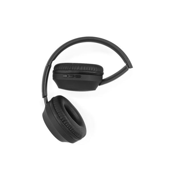 Maxim Matte Black Bluetooth Headphones | Foldable, On-Ear Controls, Closed-Back