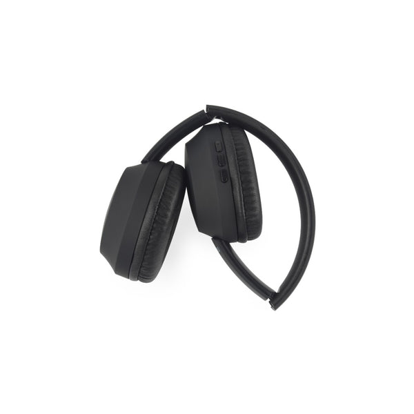 Maxim Matte Black Bluetooth Headphones | Foldable, On-Ear Controls, Closed-Back