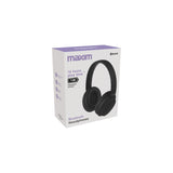 Maxim Matte Black Bluetooth Headphones | Foldable, On-Ear Controls, Closed-Back