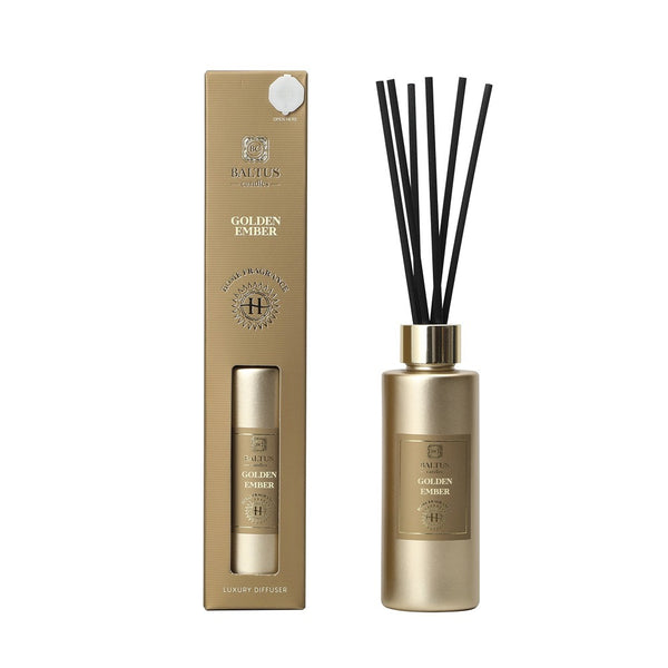Baltus Luxe Premium Reed Diffuser | Golden Ember Scent, 90ml