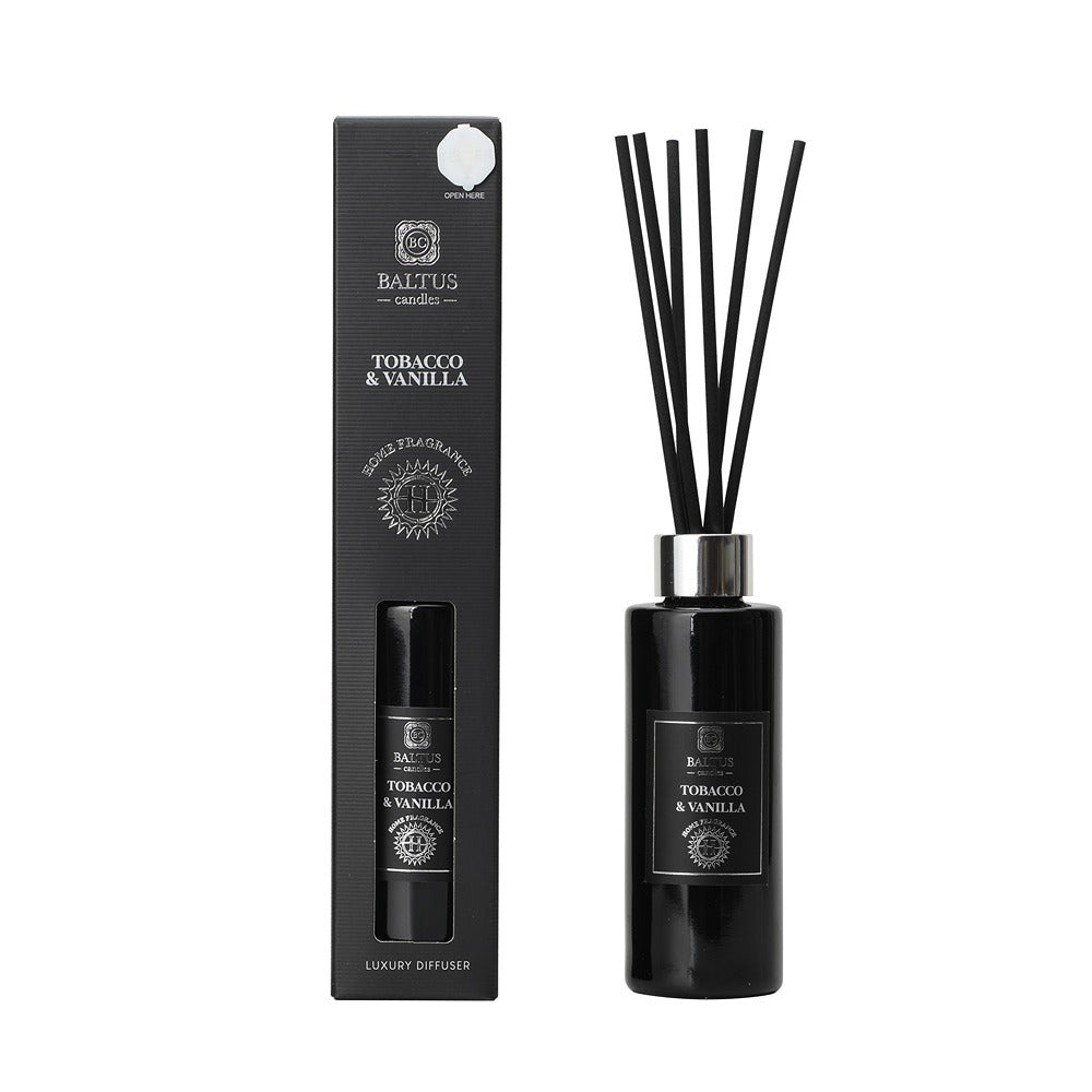 Baltus Luxe Premium Reed Diffuser | 90ml, Tobacco and Vanilla