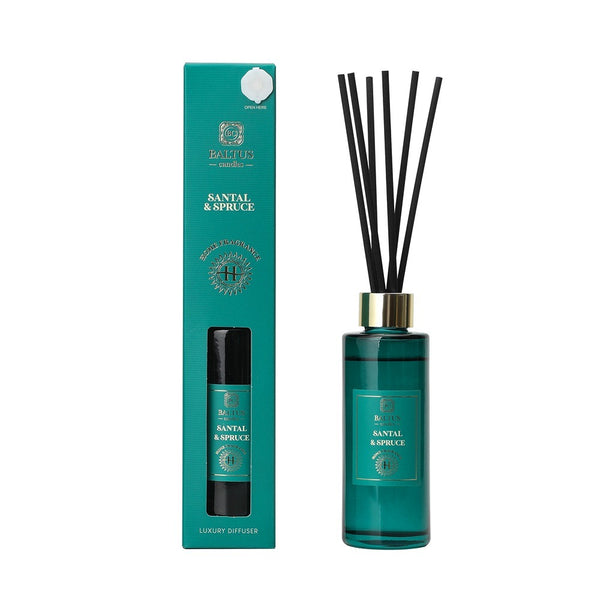 Baltus Luxe Premium Scented Reed Diffuser | 90ml, Santal & Spruce