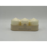 Baltus Unscented Pillar Candles - Ivory - 3 Pack