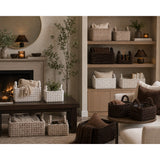 Soft Textured Storage Basket Set | Pack of 2, Assorted Colours and Designs