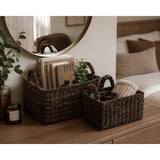 Soft Textured Storage Basket Set | Pack of 2, Assorted Colours and Designs