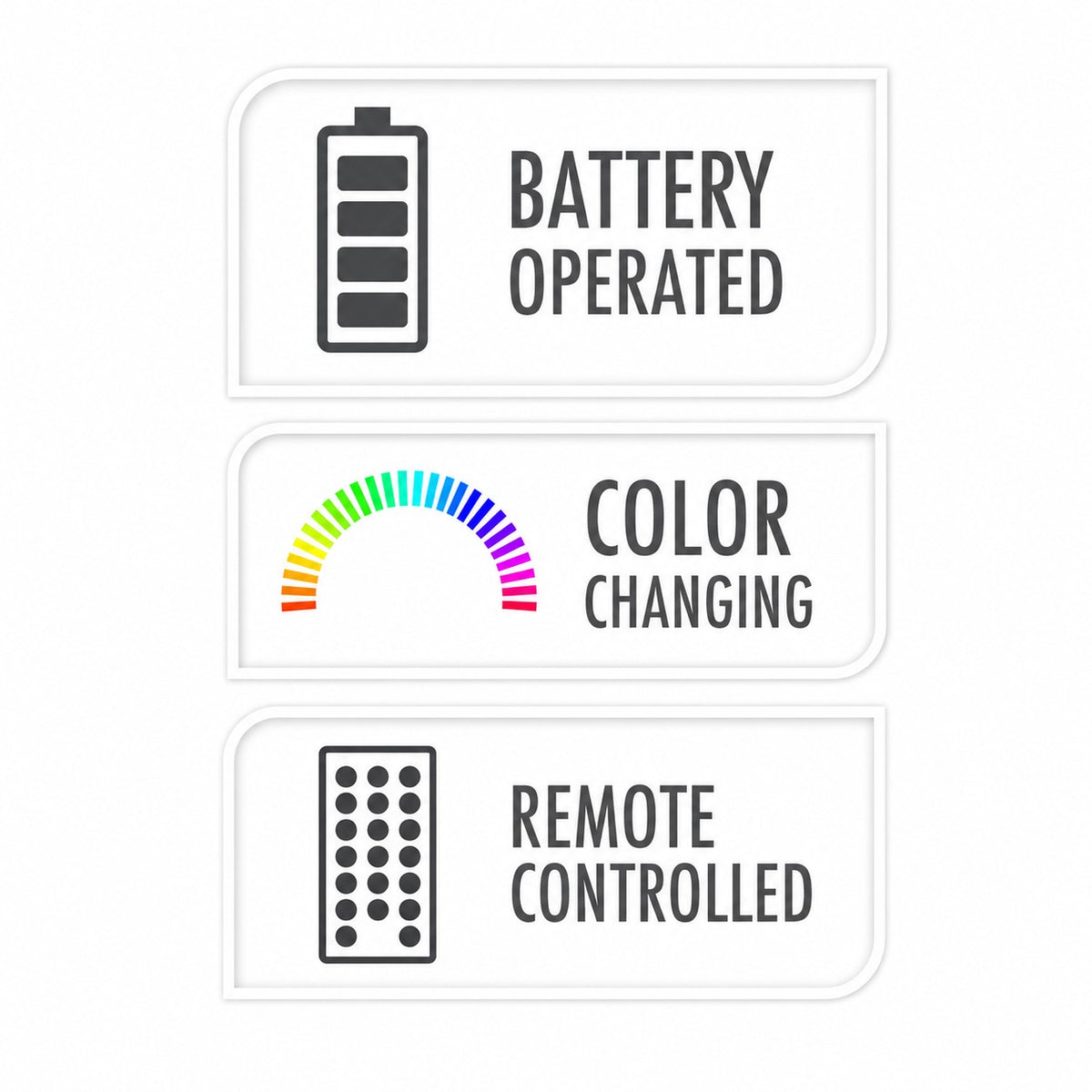 Colour Changing LED Ambient Lamp with Remote | Ø10 x 15cm, Multicolour