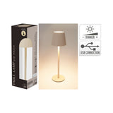 Cream LED Table Lamp | Height 36cm, Cream Finish, Tabletop Lighting