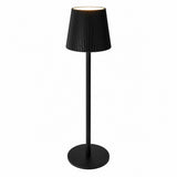 Black Touch-Control LED Table Lamp | 36cm, Dimmable Pleated Shade