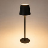 Black Touch-Control LED Table Lamp | 36cm, Dimmable Pleated Shade