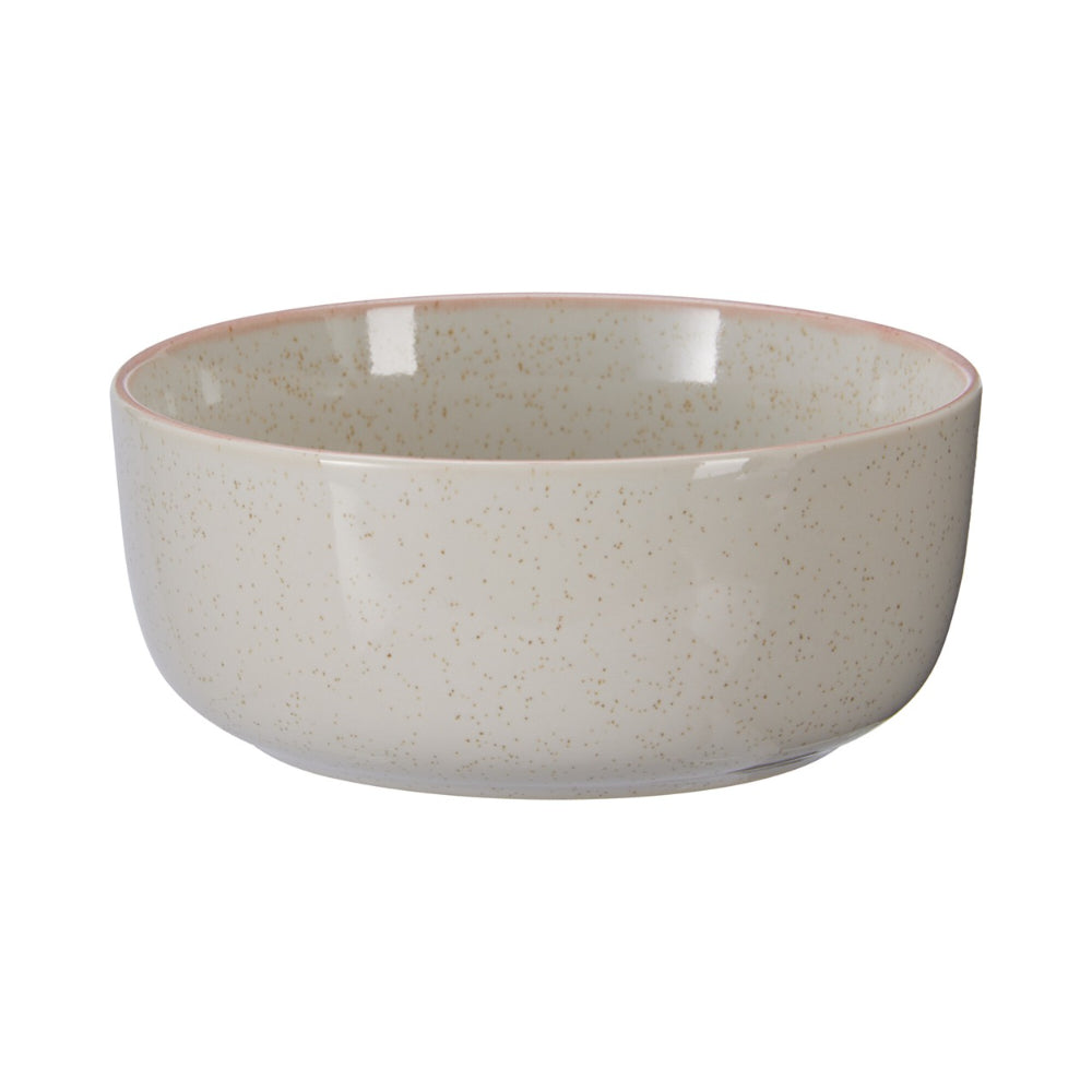 Kitchenware Speckled Beige Stoneware Serving Bowl | 14cm, Glossy Finish