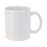 Kitchenware Plain White Glossy Mug | 310ml, Large Handle, Wide Opening