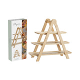Kitchenware Bamboo 3-Tier Food Serving Stand | 38 x 16 x 53cm