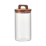 Glass Food Storage Jar with Lid and Handle | 1300ml Capacity