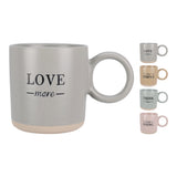 Inspirational Slogan Stoneware Mug | 350ml, Assorted Colours and Designs