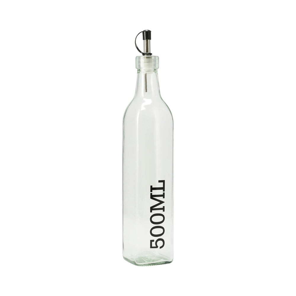 Oil and Vinegar Bottle Dispenser | 500ml, Glass Construction