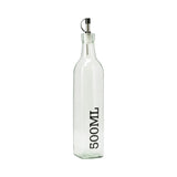 Oil and Vinegar Bottle Dispenser | 500ml, Glass Construction