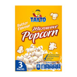 Tayto Rich Butter Microwave Popcorn - Pack of 3, 240g, Gluten Free