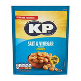 KP Crunchy Salt & Vinegar Peanuts Snack - 225g, Resealable Pack