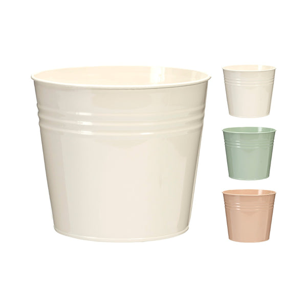 Home Decor Ribbed Planter Pot Cover | Pack of 3, Assorted Colours
