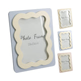 Home Decor Pastel Scalloped MDF Photo Frame | 13 x 18cm, Assorted Colours