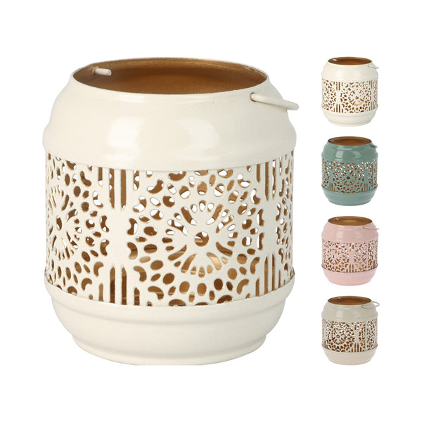 Pastel Metal Tealight Candle Holder | Height 8cm, Pastel Colour