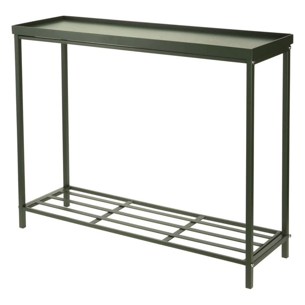 Green Metal Side Table - 75x23x60cm