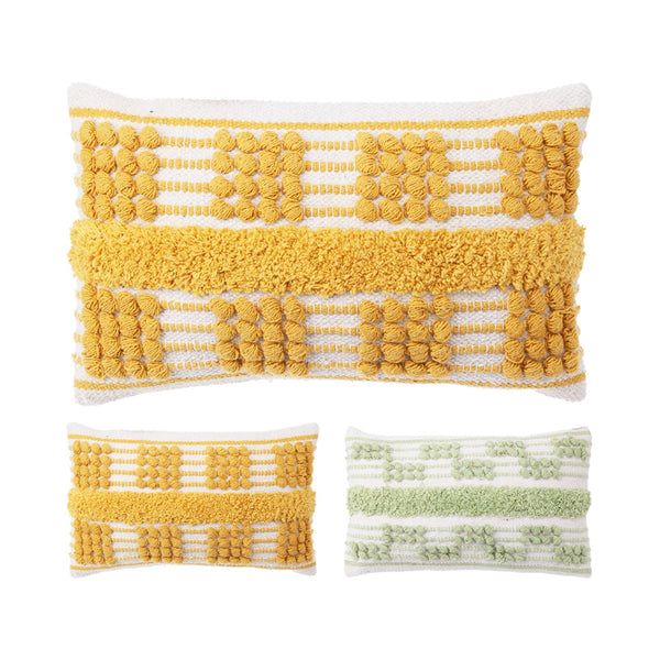 Textured Rectangular Cushion | 30 x 50cm, Two Assorted Designs