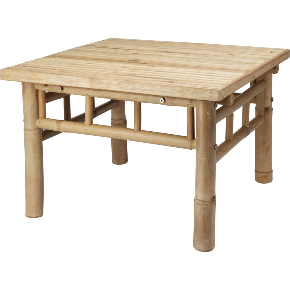 Square Bamboo Table - Natural - 57x57x38cm