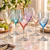 Bohemia Wine Glass Set 500ml | Colourful Crystal Glassware Set
