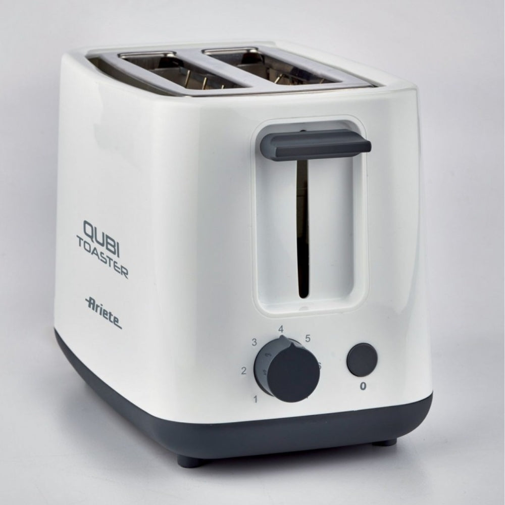 Ariete Qubi Vertical Long Slot Toaster | White, Warming Rack