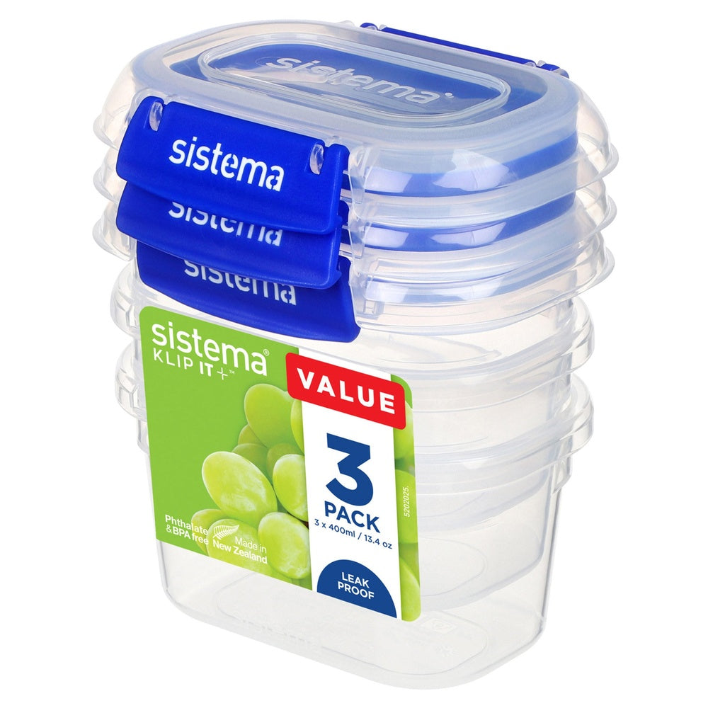 Sistema Klip-It Food Storage - 3 Pack