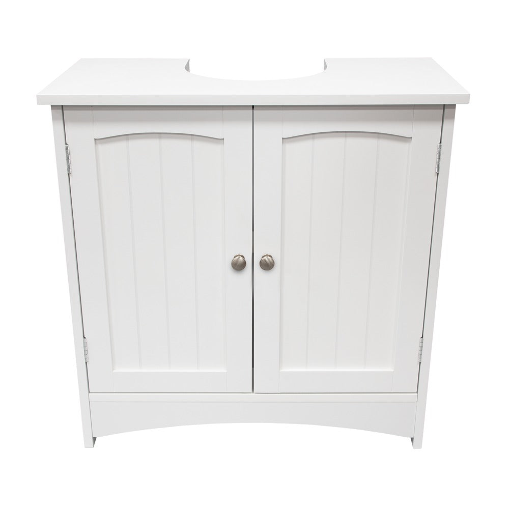 Anika White Under Sink Bathroom Cabinet 