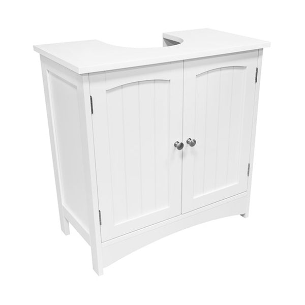 Anika White Under Sink Bathroom Cabinet 