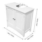 Anika White Under Sink Bathroom Cabinet 