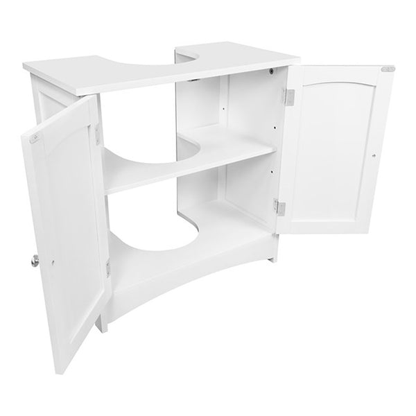 Anika White Under Sink Bathroom Cabinet 