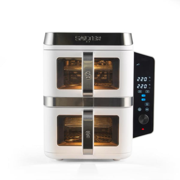 Salter Verticook Dual Zone 9L Air Fryer | White, Vertical Design