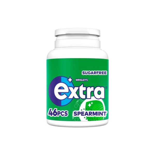 Wrigleys Extra Spearmint Chewing Gum Bottle | 46 Pieces, 84g, Sugar-Free