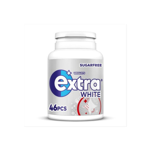 Wrigleys Extra White Chewing Gum | Resealable Tub, 46 Pieces, 84g, Sugar Free