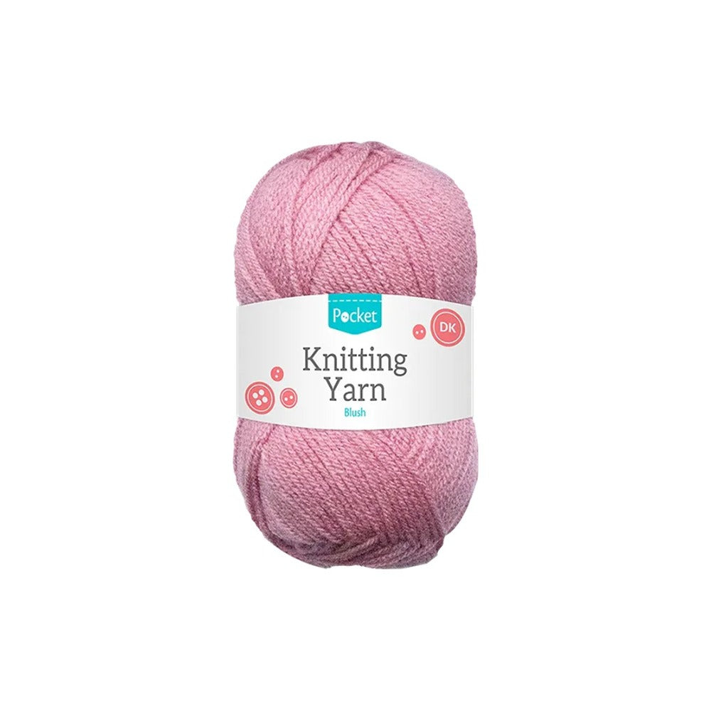 Acrylic Blush Pink Double Knitting Yarn | 75g Ball, DK Weight
