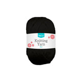Black Acrylic Knitting Yarn | DK Weight, 75g, Pocket-Size Ball