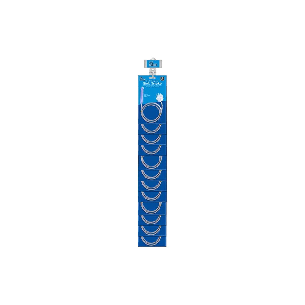 So Useful Flexible Sink Snake Drain Cleaner | Brush Head, Reusable