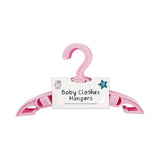 Baby Clothes Hangers | Pack of 10, Assorted Colours, With Side Clips
