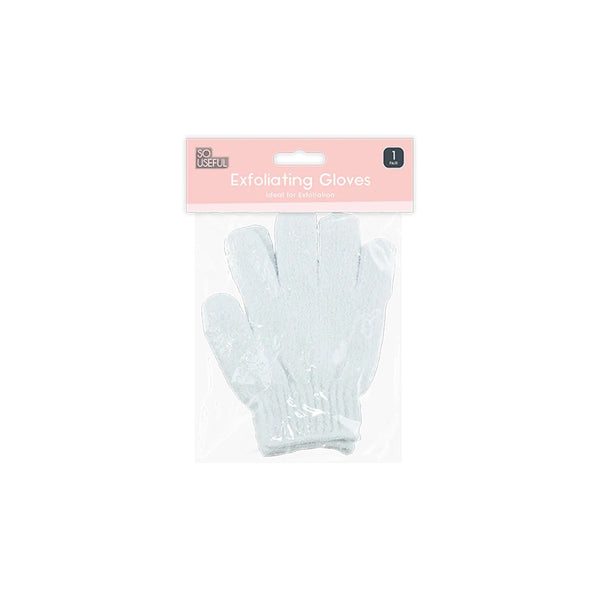 So Useful Exfoliating Bath and Shower Gloves | Five-Finger Design, Hanging Loop